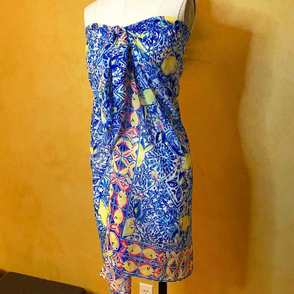 Lilly Pulitzer Zest for Life Cover Up Scarf Wrap